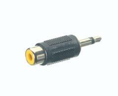 41053 Adapter, stereo plug 2.5 mm <-> socket 3.5 mm - To adapt a 3.