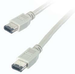 03741 IEEE 1394 lead 4 pin plug <-> 4 pin plug - High quality shielding - Digital