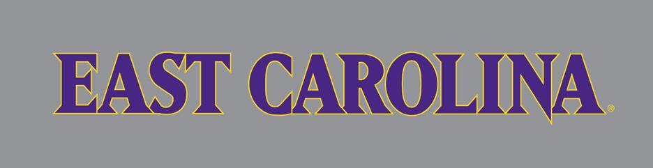SECONDARY IDENTIFIERS EAST CAROLINA WORDMARK This mark can be used in secondary locations for general use.