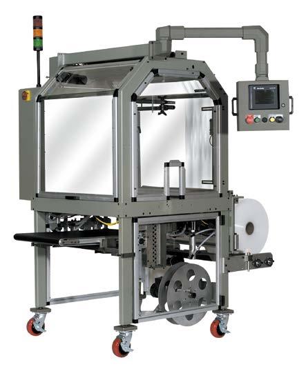 MODEL 501 Versatile packager for large products Available in three different size configurations up to 24"x 65" in length User-friendly HMI and programmable changeover Significant cost savings over