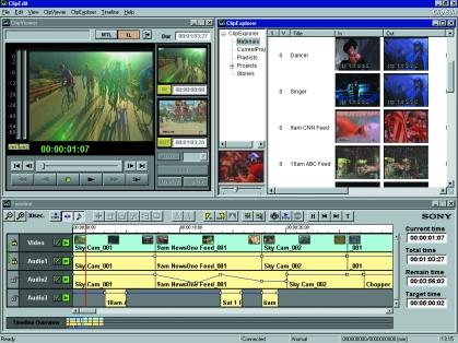ClipEdit Brings Video to Newsroom Desktops and integrates with your newsroom computer system The ClipEdit software application runs on the same Windows NT operating system that now supports most news