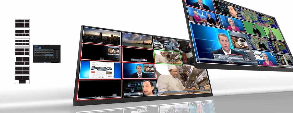 Enhanced MultiViewers Powerful MultiViewer Carbonite MultiViewers have been engineered to provide the best possible monitoring solutions for your production.