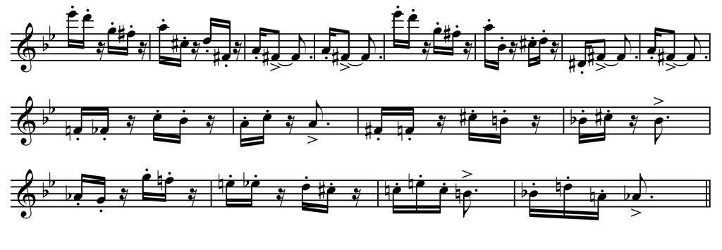 III. Scherzo This movement dances with an exceptionally jaunty rhythm but is quite brutally diabolical in effect. The Main Theme serves as the Trio section s theme.
