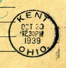Die B postmark, in use since at least 1927, is showing wear.