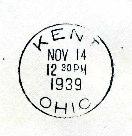 postmark dial was installed (Die C). Die C is easily spotted, as it has no period after OHIO.