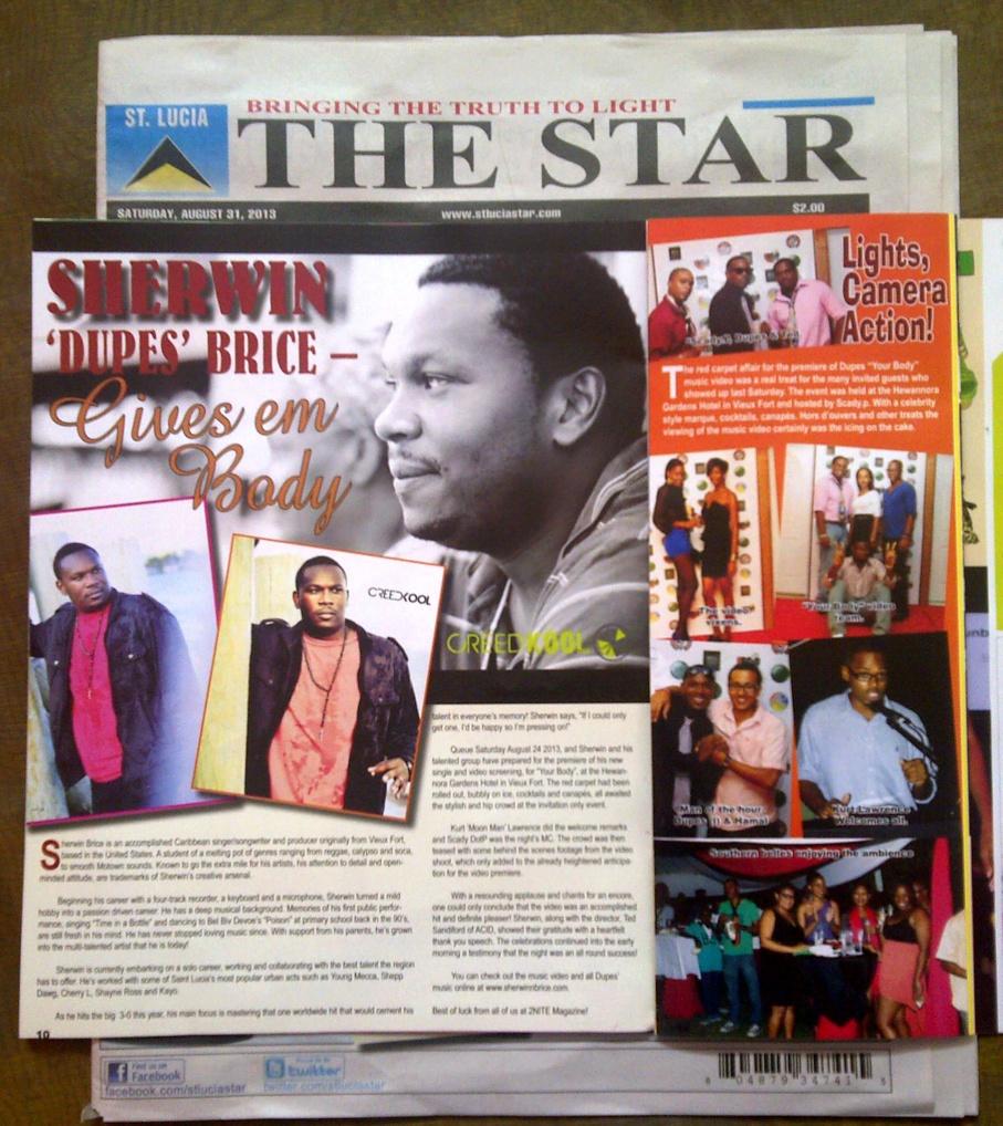 centerfold on the Youth Oriented Magazine Newspaper Insert - Yo!