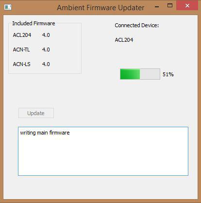 10. Firmware Update To Update your Lockit devices ACL 204, ACN-TL, and download the Lockit Firmware Updater from http://ambient.