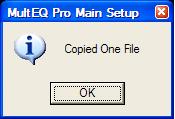 Add Microphone File to MultEQ Pro If your company has purchased more than one installer kit, it is highly recommended you save the microphone calibration file from each of your MultEQ Pro CDs on each
