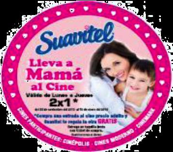 Suavitel takes Mom to the movies Participating countries: Panamá Certificates amount: 2,300 units How to