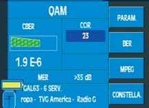 3.3.3.2.2.4.2.- QAM (only terrestrial band) When this function is selected, the equipment measures the BER of a digital signal with QAM modulation.