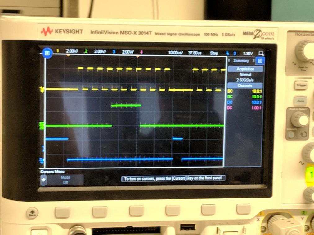 Example waveforms SCK MOSI NSS This works with the OLED display.