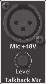 Phantom power is always enabled on this microphone preamp, so you can use either a dynamic or a condenser microphone.