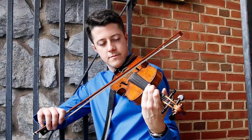 PATRICK MCAVINUE AMERICAN ROOTS FIDDLE Sponsored by Linda and Van Hubbard Performances April 12 & 26 Driven by his passion for roots music, Patrick McAvinue uses traditional bluegrass to create his
