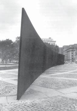 ART EXAM 8 Question 3 The artwork below was commissioned in 1979 for a public square in New York. It proved controversial as soon as it was unveiled.