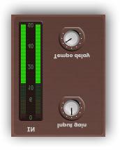 VTAPE DELAY 3.1 Parameters 3.1.1 Input section Input meter The input meter shows the peak level of the input signal before the Gain control.