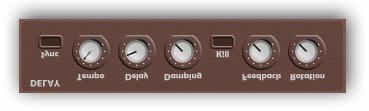 VTAPE DELAY 3.1.5 Delay parameter Sync With this button set, the tempo is controlled by the host and the manual Tempo setting in VTAPE has no influence. Tempo Sets the tempo in beats per minute.