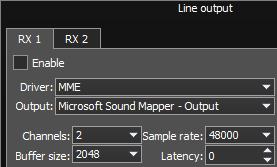 Buffer size buffer size. Latency signal delay time. Note! Before you'll enable the Sound card by the Enable checkbox, make sure that all sound devices settings are set correctly. 2.