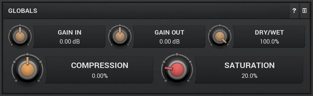 Active preset selector Active preset selector lets you choose from the predefined active presets.