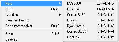 3.h Import of channels You have the possibility to get ready-made settings lists from the Internet. These lists can be used partially or completely.