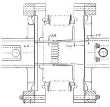 A prototype copper chamber has produced the vacuum pressures required (a few ntorr). The beam position monitor is shown in Figure 4b.