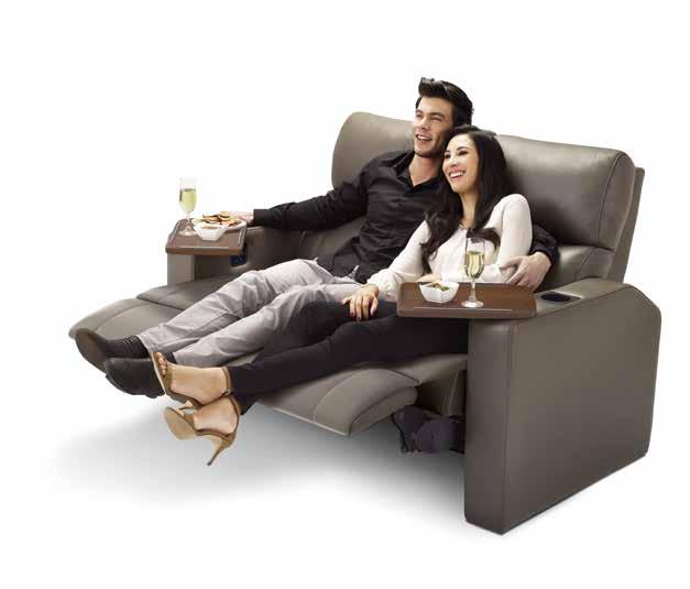 Luxurious electric recliner seats, which can be customised to suit the aspirations of individual cinema operators, including