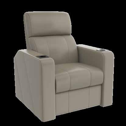 Clever design enables the backrest to recline into the space created by moving the seat base forward simultaneously.