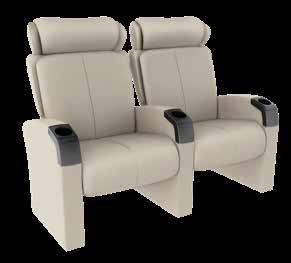 The back and headrest are made from generous super-soft foam and fibres, creating a superior seating position.