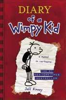 Diary of a Wimpy Kid #1: A Novel in Cartoons by Jeff Kinney 218 pages Gr.