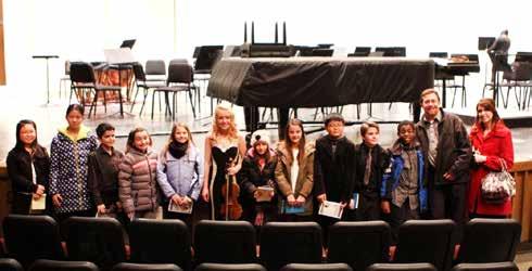 On Friday, February 27, Philharmonic Orchestra and Concert Band performed in the Elementary Tour of Schools.