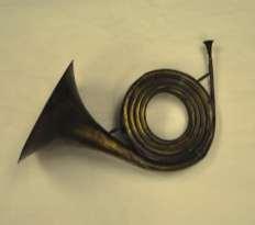 66 Étienne Franҫois Périnet, Paris Close coiled trompe in D, effectively a hunting horn, but made long after when horns were mostly