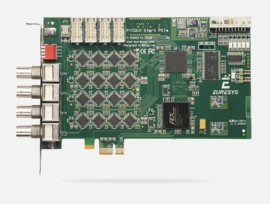 DATASHEET Picolo Alert PCIe PCIe video capture card with four BNC connectors for up to 16 standard PAL/NTSC cameras At a Glance 4x BNC connectors on the bracket, expandable to 16 with three [1203]