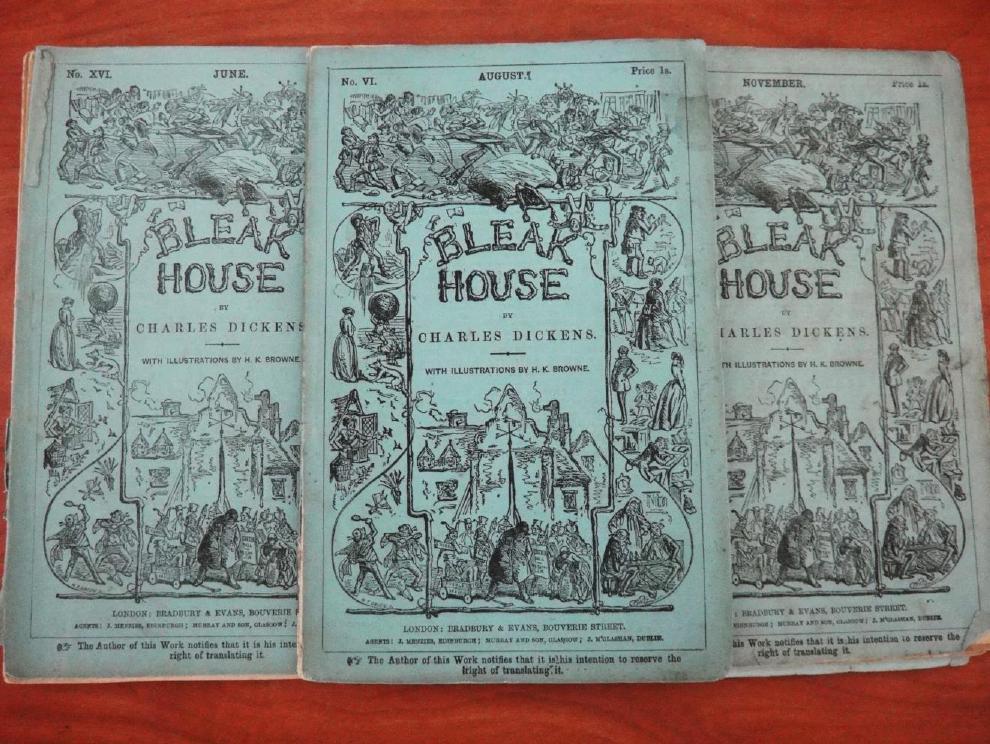 BLEAK HOUSE PARTS VI, IX, XVI CHARLES DICKENS Dickens s novels were originally published in serial parts like the ones in our collection - individually wrapped in paper and including advertisements