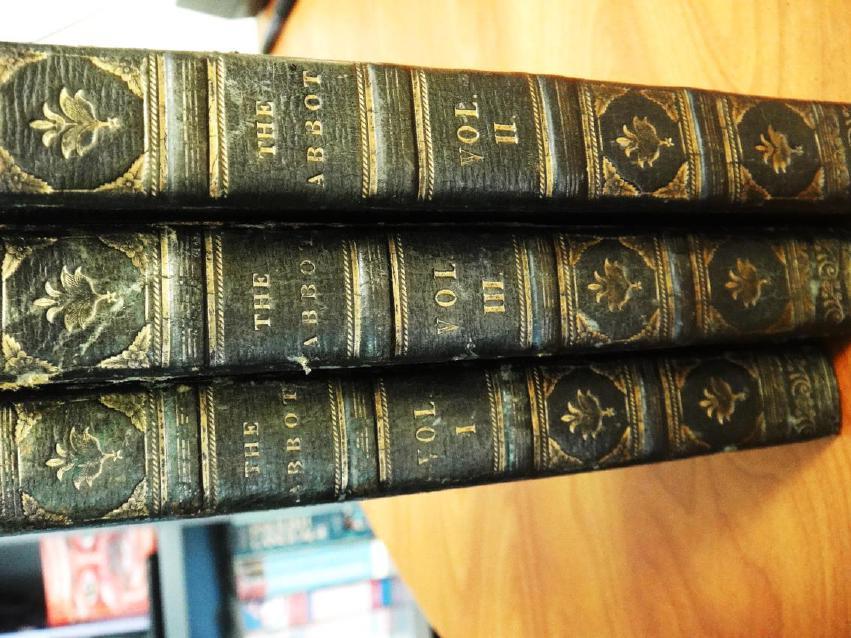 THE ABBOT VOLS I-III WALTER SCOTT A novel published in the characteristic triple decker