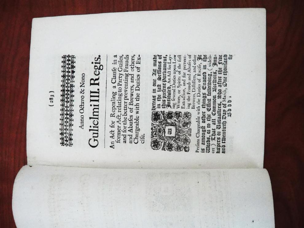 AN ACT OF REPEALING A CLAUSE IN A FORMER ACT (1697) A representative example of handpress printing in the seventeenth century,