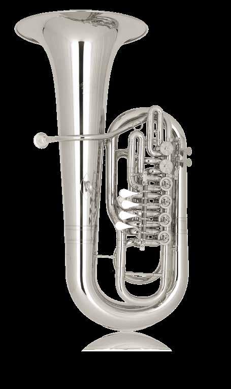 F Tuba 281 Firebird (5/4 Size) 14 Thanks to its immense projection, the focused center and clarity of its F tuba sound and the large potential of rich volume, the Firebird 281 F tuba is an excellent