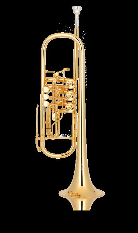 Bb Trumpet 11 4 The wide scaled Miraphone Bb trumpet 11 is the choice for soloists and orchestra musicians who desire a large volume of sound.
