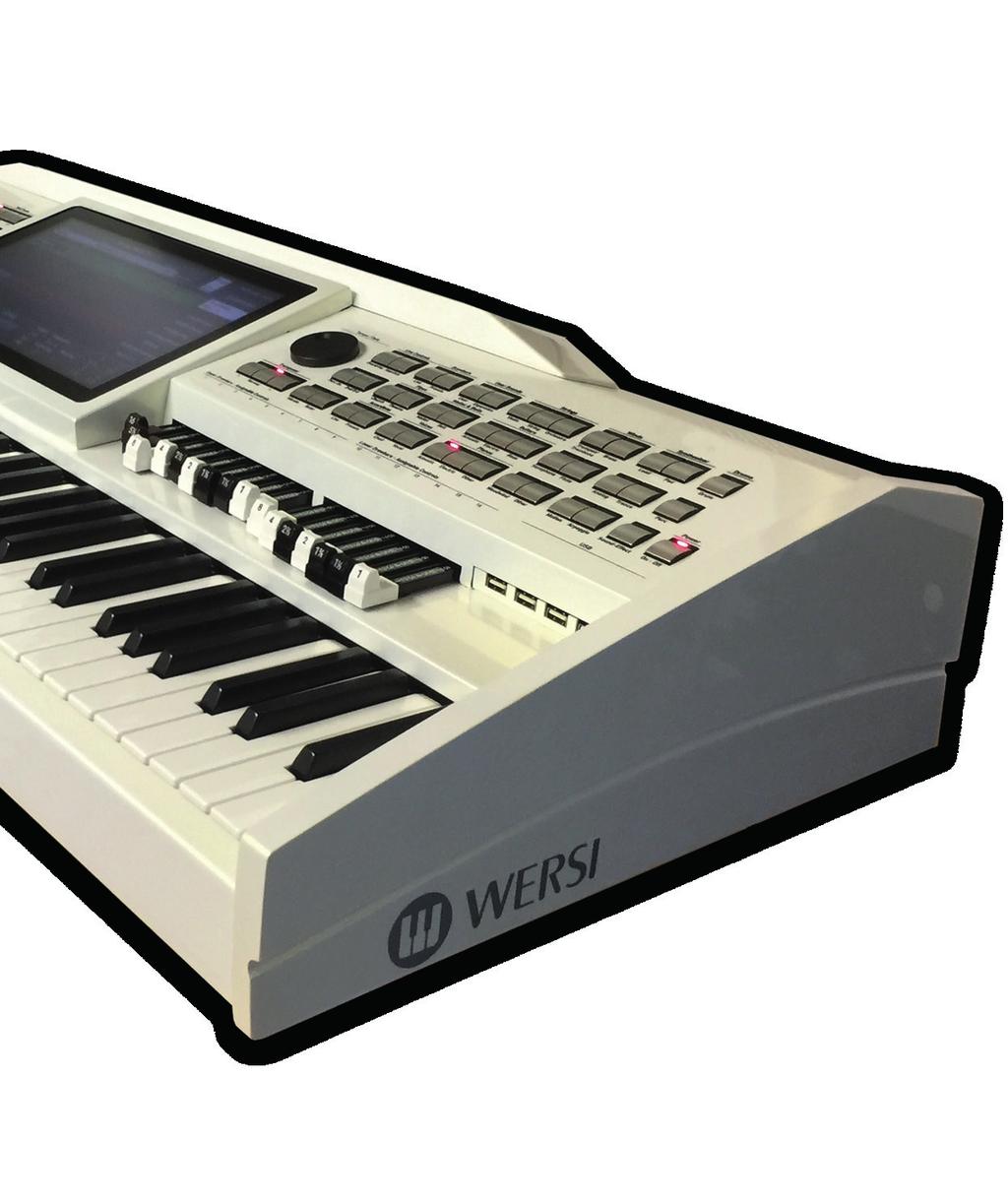 TECHNICAL HIGHLIGHTS OF THE OAX-1 KEYBOARD 76 NOTE KEYBOARD UPTO 16 SOUNDS PEARL WHITE / METALLIC BLACK