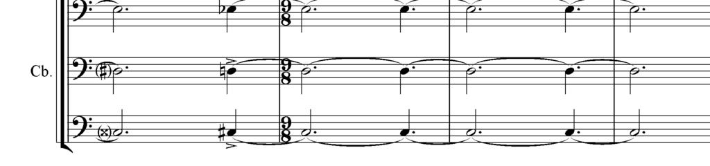 neomodal descent emerge along the melodic development, as we can notice at the point where the soloist tenor articulates the solo Am văzut nu o dată sămânţa mirabila cenchide în sine supreme