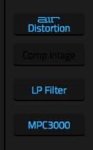 To view, load, edit, or clear effects, tap the area under the Inserts field. This usually appears in a channel strip (next to a level slider and pan knob).