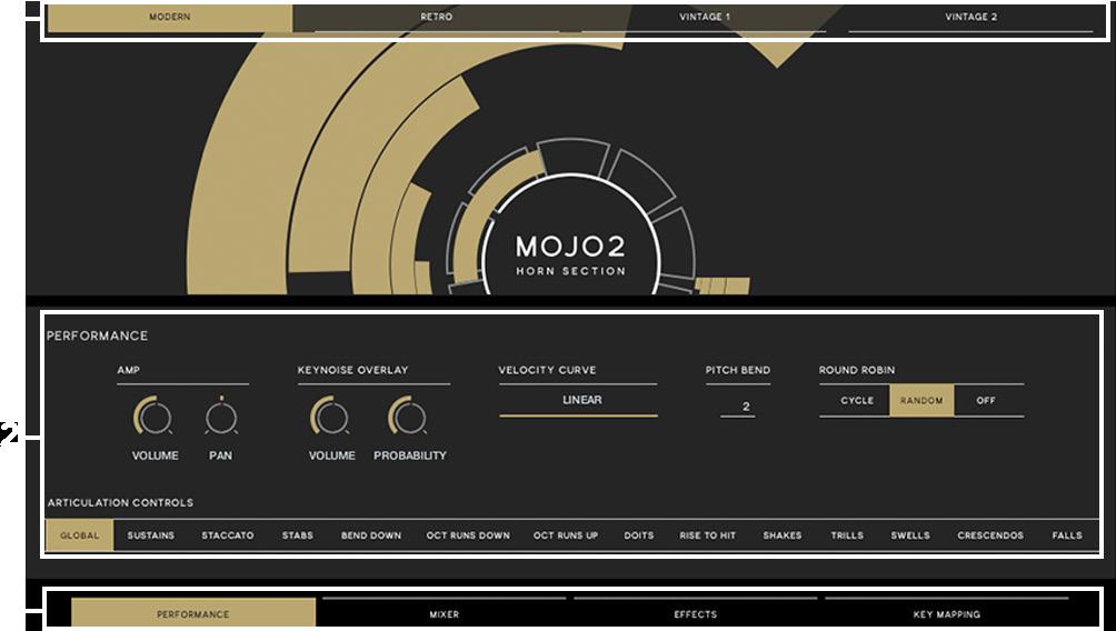 Getting Started MOJO 2 s interface was designed for intuitive use and easy workflow.