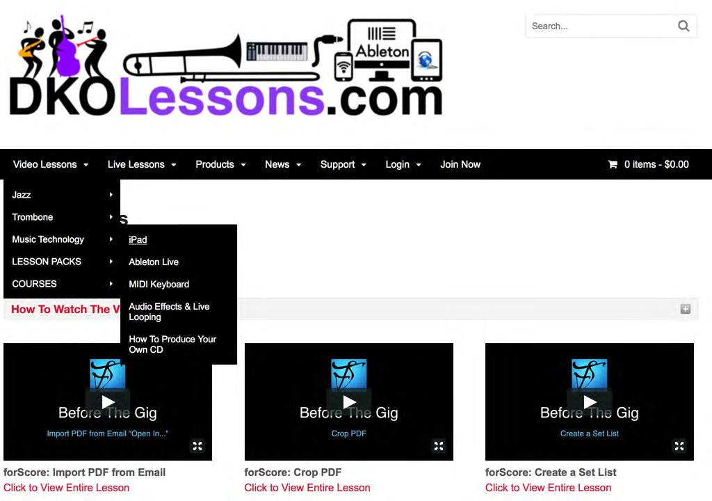 Music Tech Video Lessons A subscription