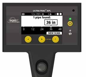 Performing a Locate (Continued) g. Move the measuring tape to next parallel position forward or backward 5 to 15 ft and repeat the scan procedure.