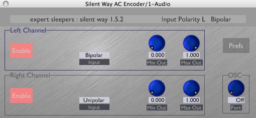 Silent Way AC Encoder Introduction Silent Way AC Encoder removes the need for a DC coupled audio interface (see above) and lets you use Silent Way with almost any audio interface.