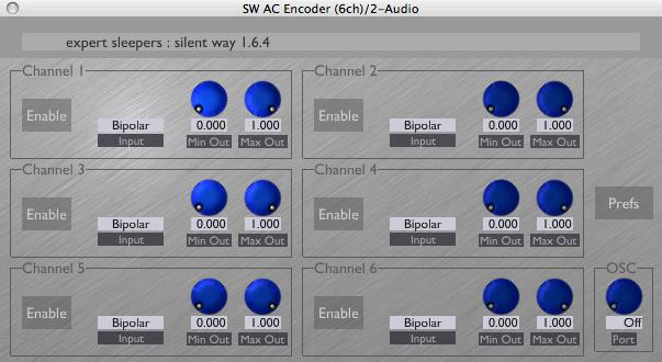 In Use To use Silent Way AC Encoder simply insert an instance of the plug-in on each track that is generating CVs, after all the other plug-ins.