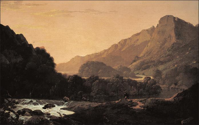 itself is valued over career and fame Joseph Wright, Outlet of Wyburn Lake (1796) Romantic authors: Emily Brontë (and