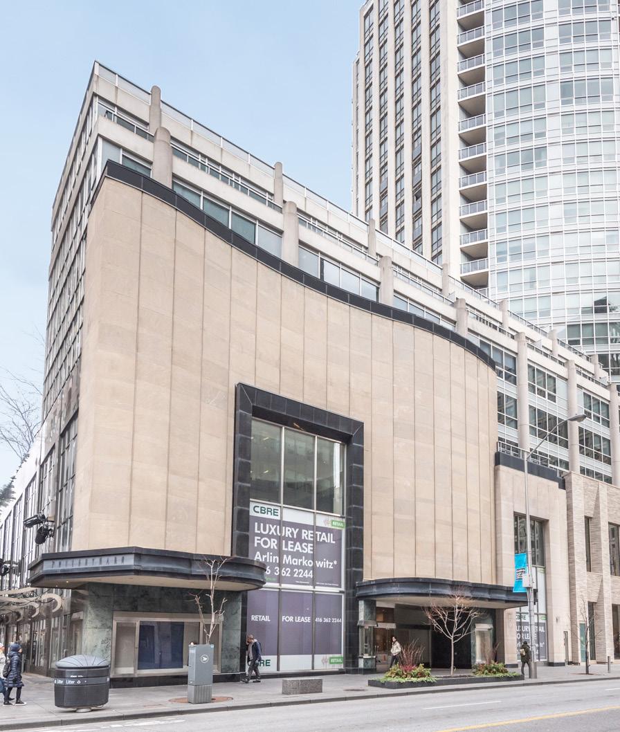 The Shops 100 Bloor at An Iconic Retail Opportunity Arlin