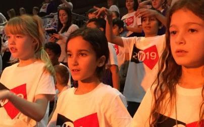 (Ms Heiler & Mrs Sawkins) Young Voices Concert Year 6 sung at the 02 Arena in London, with