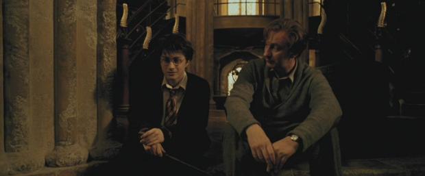Image 12 Harry and Lupin, shortly after Harry s having learned the patronus charm It is also incredible to witness Lupin teaching Harry the patronus charm.