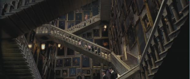 Image 14 the Hogwarts main stairway; there is no risk feeling lonely.