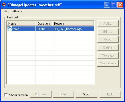 2. FDImageUpdater. FDImageUpdater program is designed for dynamic change of graphic files.